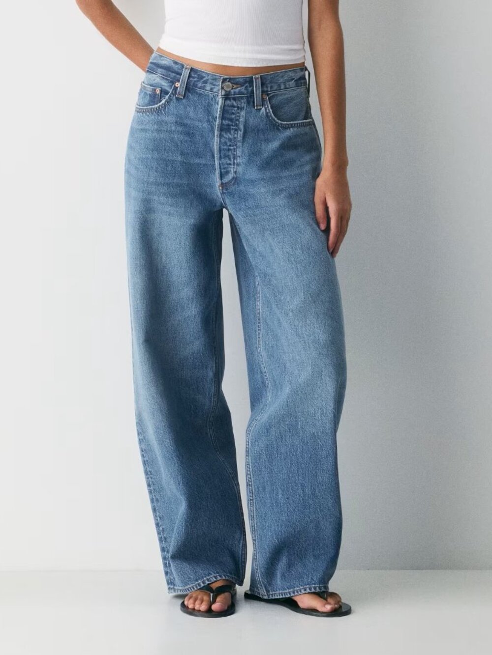 Aritzia Denim Forum The 90's Joni Lo Rise Loose Jean Inseam 30" Size 26